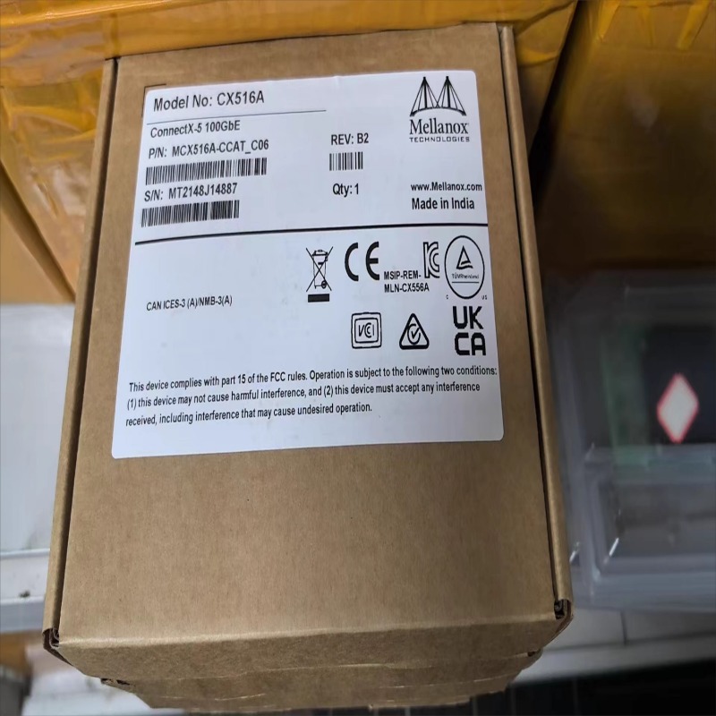 100Gbe Qsfp28 Network Card - อะไหล่สำหรับการ์ดเชื่อมต่อเครือข่าย Melos MCX516A-CCAT/CDAT ConnectX-5 EN 100GbE