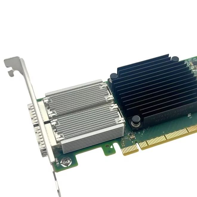 100Gbe Qsfp28 Network Card - การ์ดเชื่อมต่อเครือข่ายอีเธอร์เน็ต PCIe 3.0 X16 รองรับอินเทอร์เฟซโฮสต์ EDR
