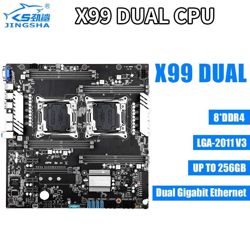 X99 Dual เมนบอร์ดชุด 2 * E5 26 - E5 2699 V4 บทวิจารณ์และราคา