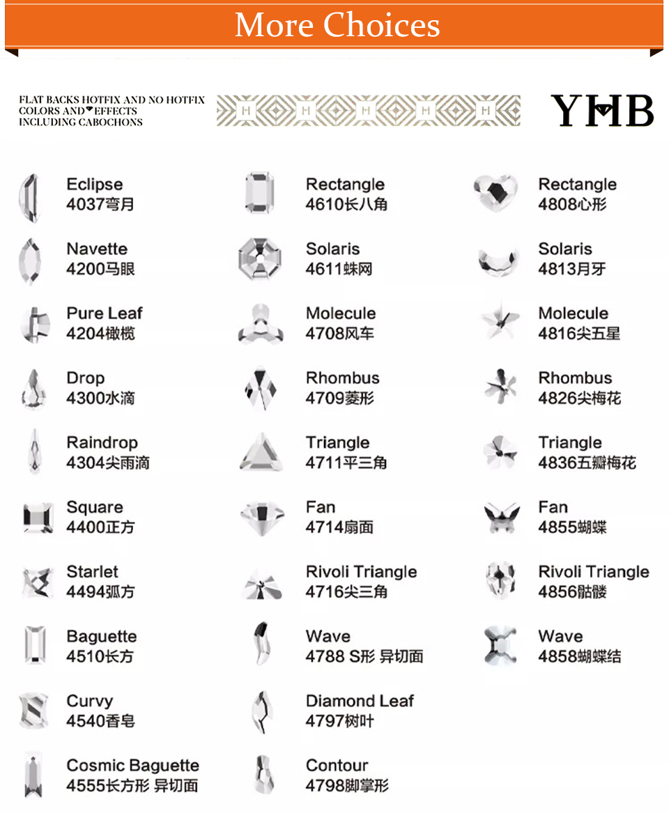 คริสตัลกลิตเตอร์ YHB แบบติดร้อ - Platinum 8280 บทวิจารณ์และราคา