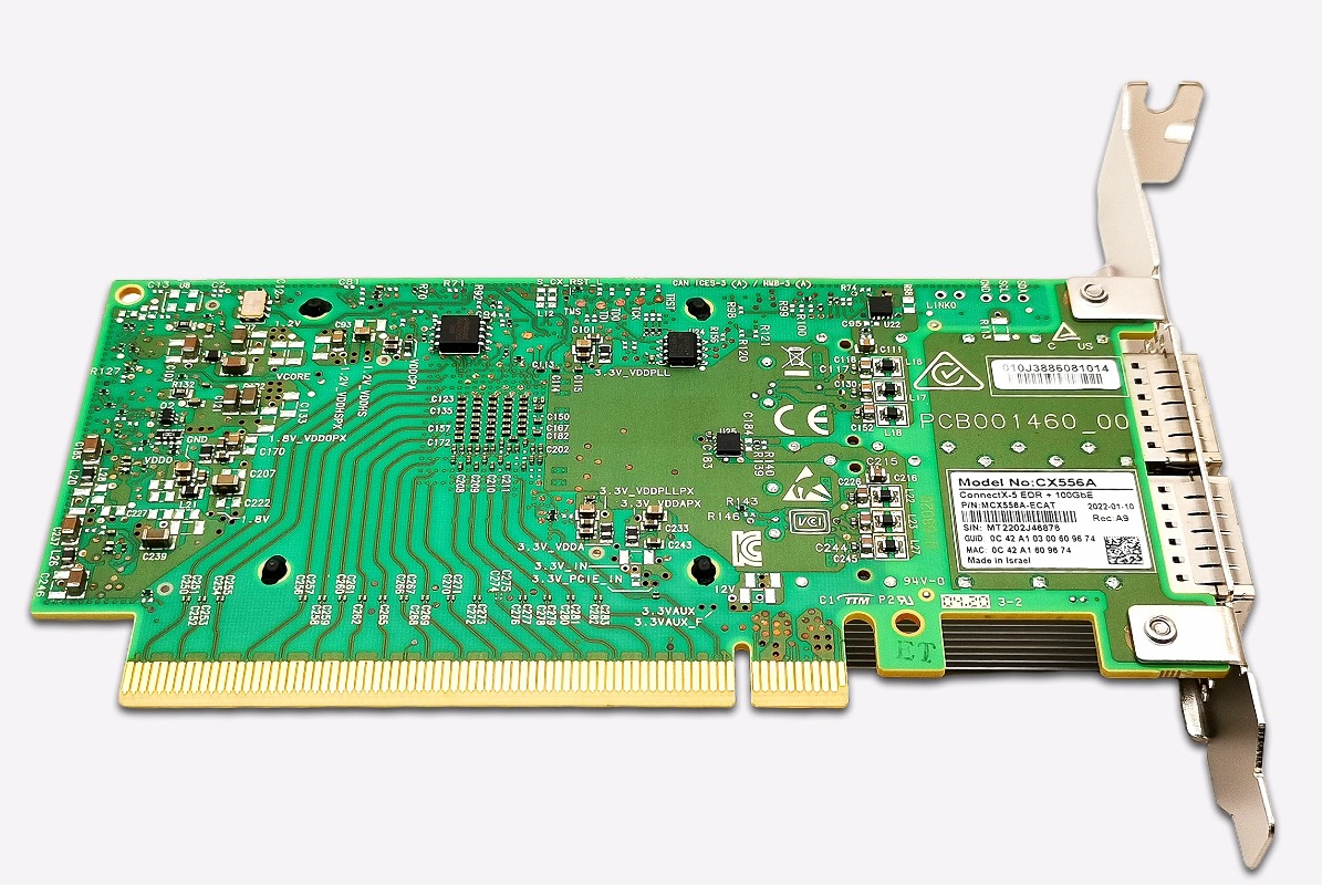อะแดปเตอร์เครือข่าย 100Gb Mell - 100Gbe Qsfp28 Network Card บทวิจารณ์และราคา